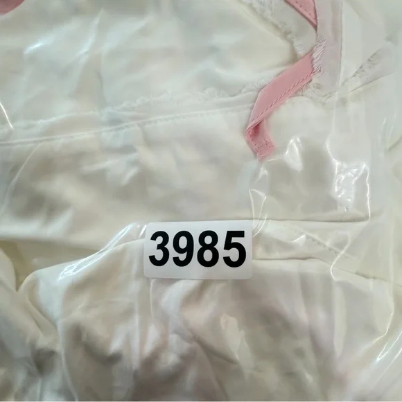 New! For Love & Lemons White Alexa Slip Mini Dress Size Large 23985 - Picture 14 of 14